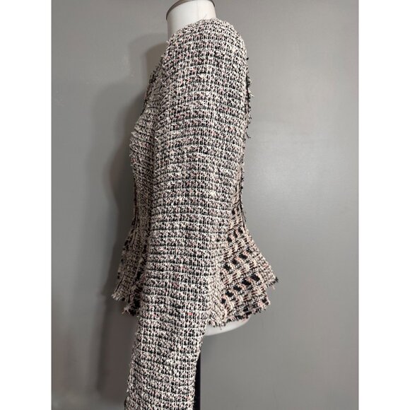 Women's Rebecca Taylor Mixed Tweed Blazer Jacket 4 - Picture 4 of 12